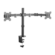 MACLEAN Stolni nosač za dva monitora MC-754, 13"–32", crna